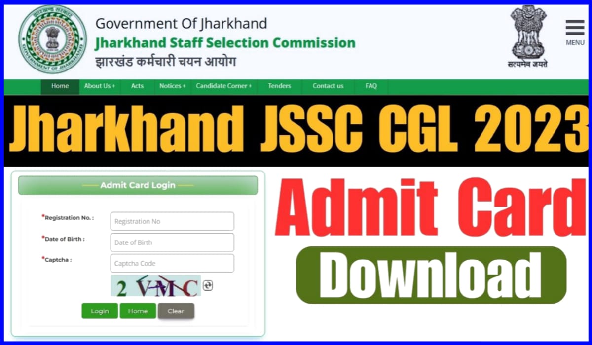 JSSC CGL Admit Card pdf download link